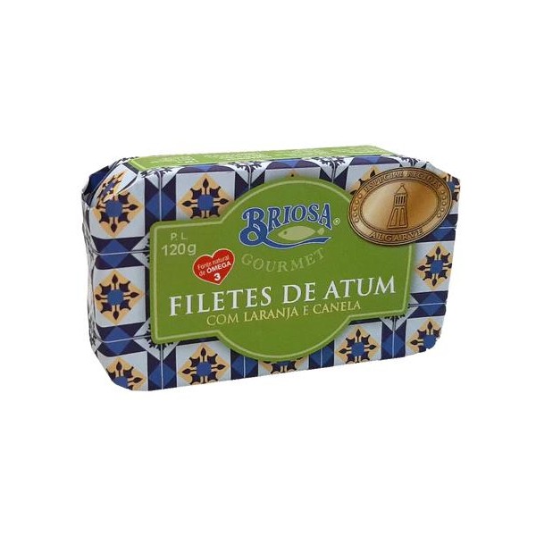 Filetes de Atum c/Laranja e Canela 120g Briosa Gourmet