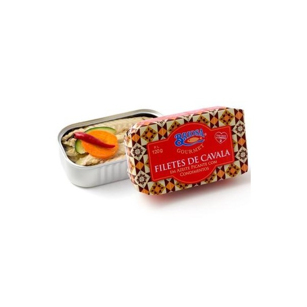 Filetes de Cavala em Azeite c/Condimentos 120g Briosa Gourmet
