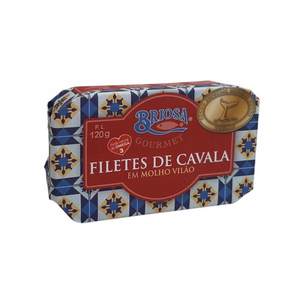 Filetes de Cavala em Molho Vilão 120g Briosa Gourmet