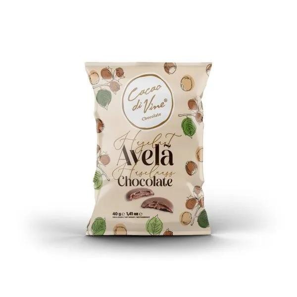 Bite Size Chocolate e Avelã 40g Cacao Di Vine