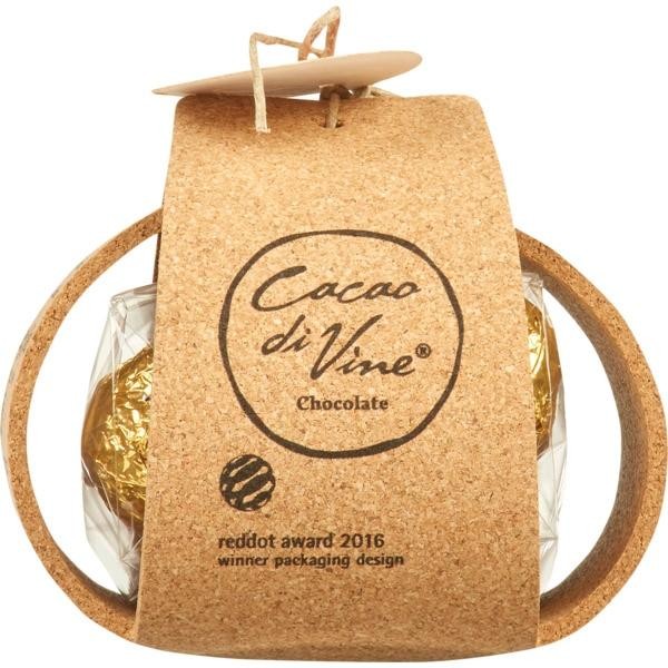 Chocolate Preto com Espumante Sparkling embalagem 110 g Cacao Di Vine