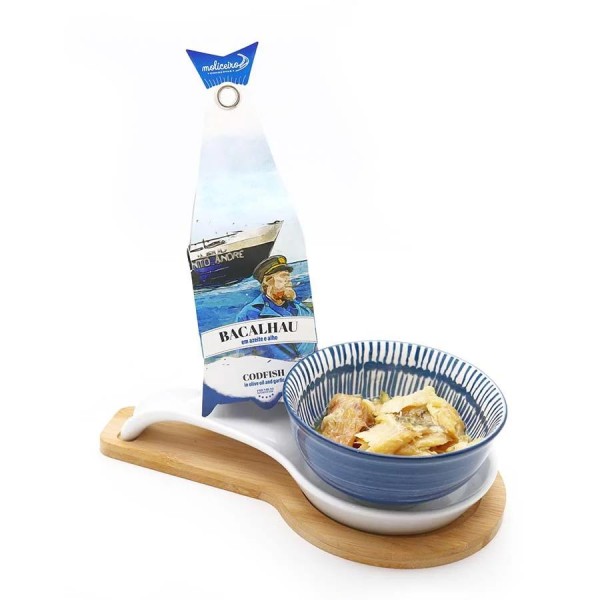 Bacalhau em azeite e alho 120g