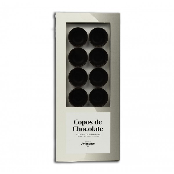 Caixa 12 Copos de Chocolate Negro Avianense
