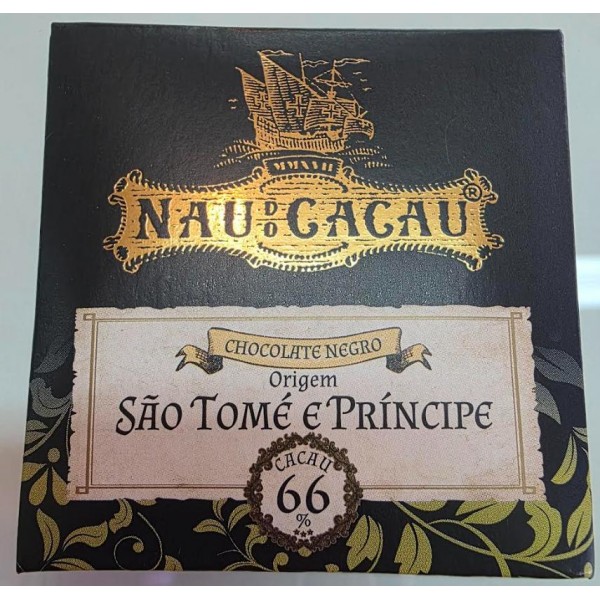 Nau Cacau Individual - São Tomé 66% (Napolitana 5g)