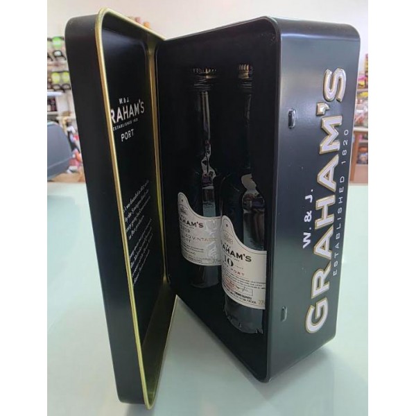 Graham's Vinho do Porto LBV 2019 e Tawny 10 Anos Conjunto Miniatura