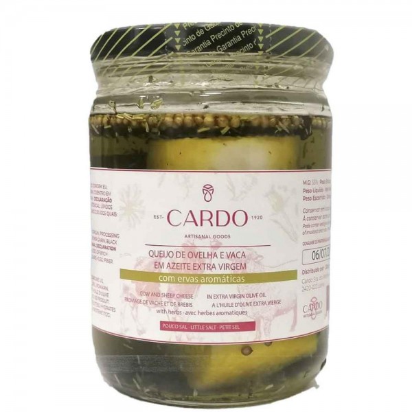 Frasco 4 Queijo Ovelha e Vaca em Azeite c/ Ervas Aromáticas
