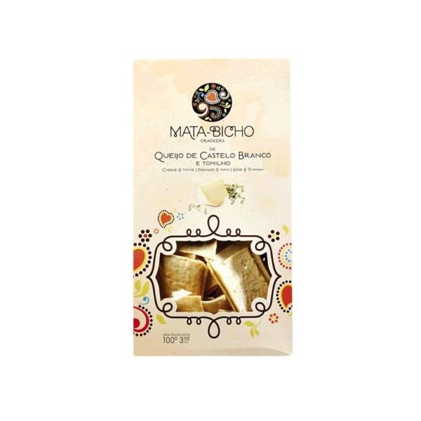 Crackers de Queijo de Castelo Branco e Tomilho MATA-BICHO100g