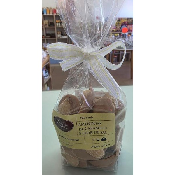 Amêndoas de Caramelo Salgado e Flor de Sal - Chocolate com Pimenta